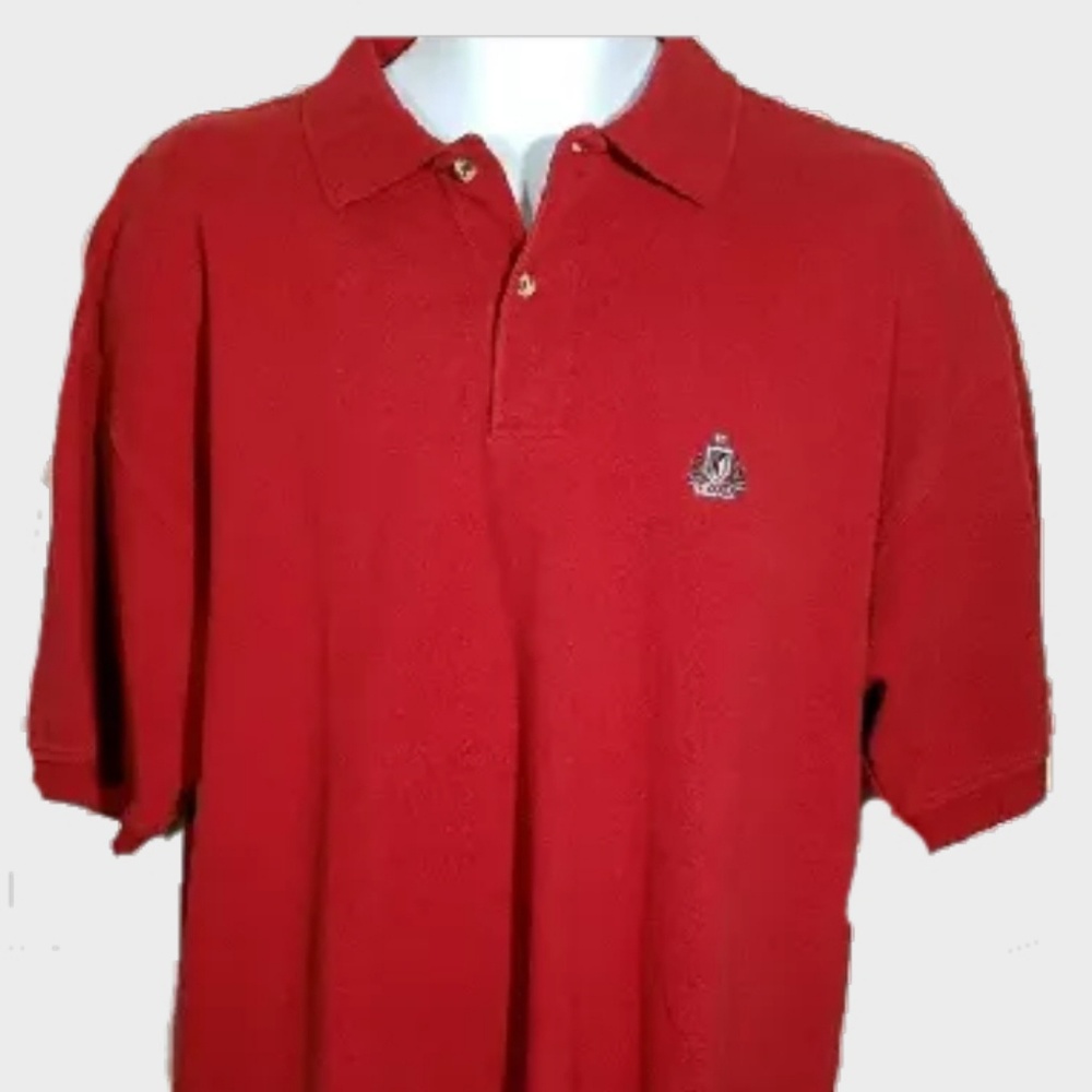 IZOD MEN'S LARGE PULL-OVER POLO GOLF SHIRT CREST